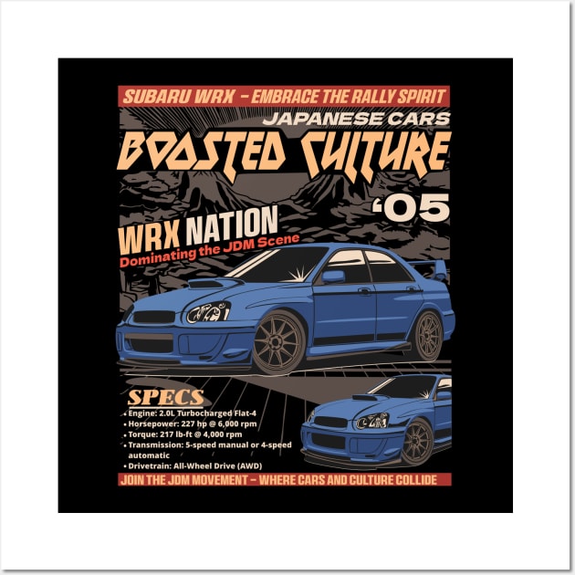 Subaru WRX Wall Art by JDMAPEX